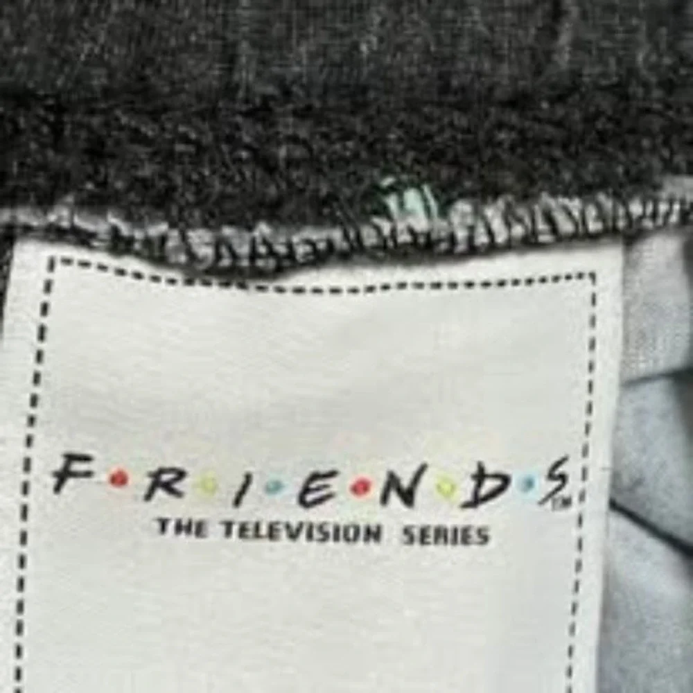 Friends Jogger Pants Black Multicolor Womens S TV Show Lounge Pajama Nostalgia